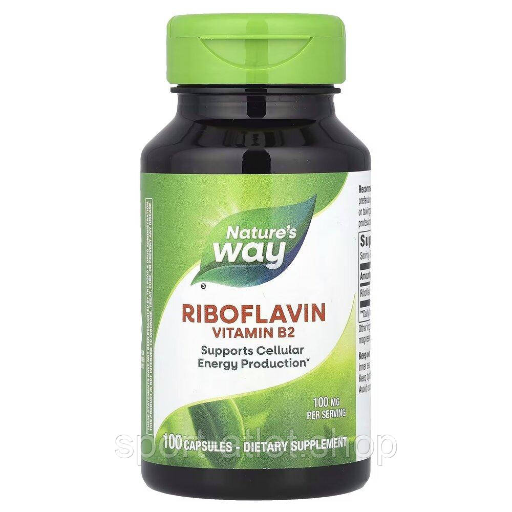 Рибофлавін Nature's Way Riboflavin, 100 капсул