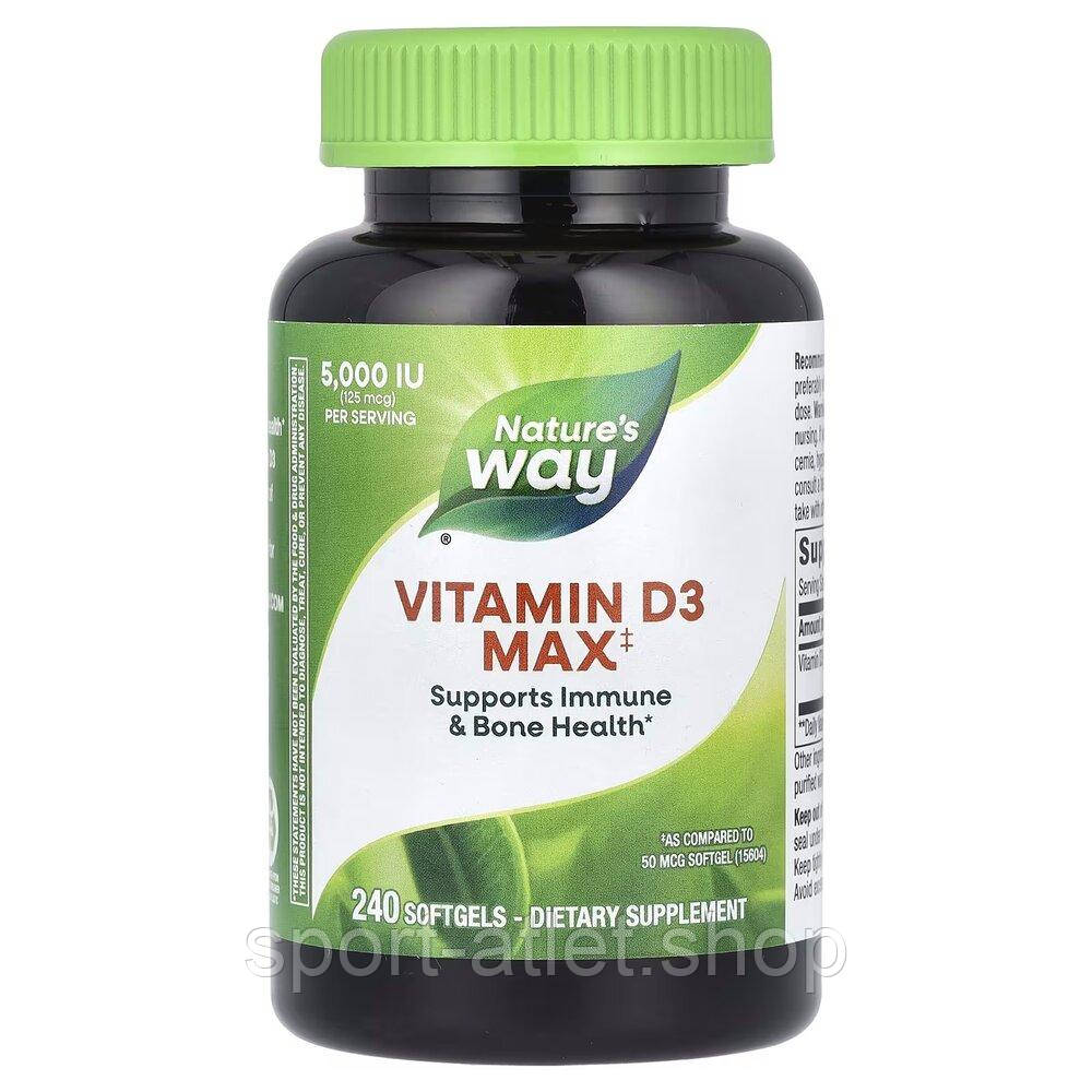 Вітамін D3 Nature's Way Vitamin D3 Max, 240 капсул