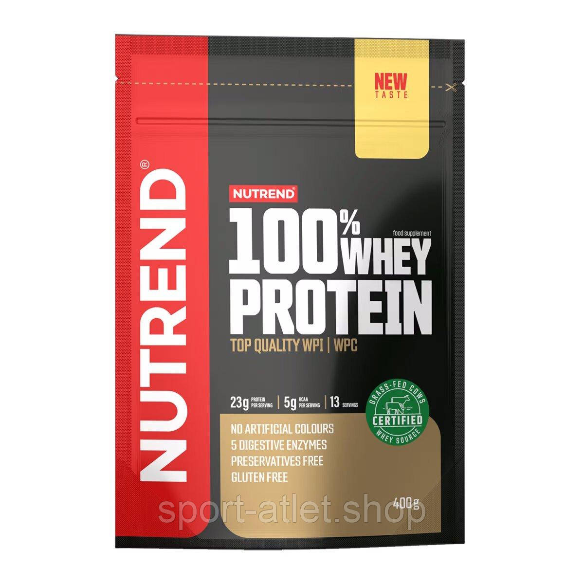 Протеїн Nutrend 100% Whey Protein, 400 грам - Білий шоколад-кокос, фото 1