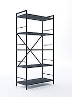 Стелаж металевий фарбований "Лофт" 1 700х800х350мм, 5 полиць(і), ЛДСП