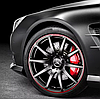 Ковпачки (заглушки) + подіум (бочка) у литі диски Mercedes Benz (Мерседес) 75 мм Матові-чорні (A000400 09), фото 10