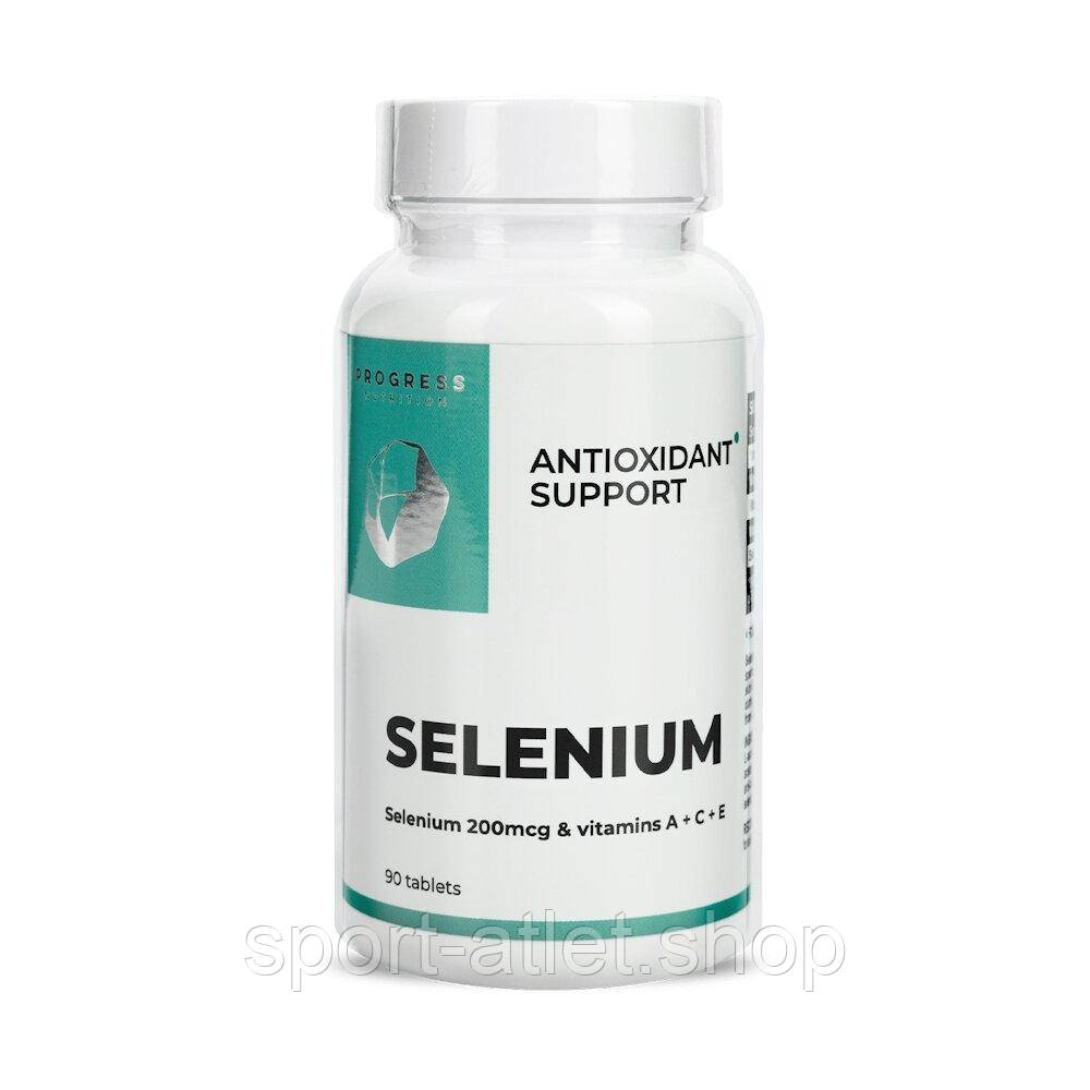 Вітаміни та мінерали Progress Nutrition Selenium 200 mcg, 90 таблеток