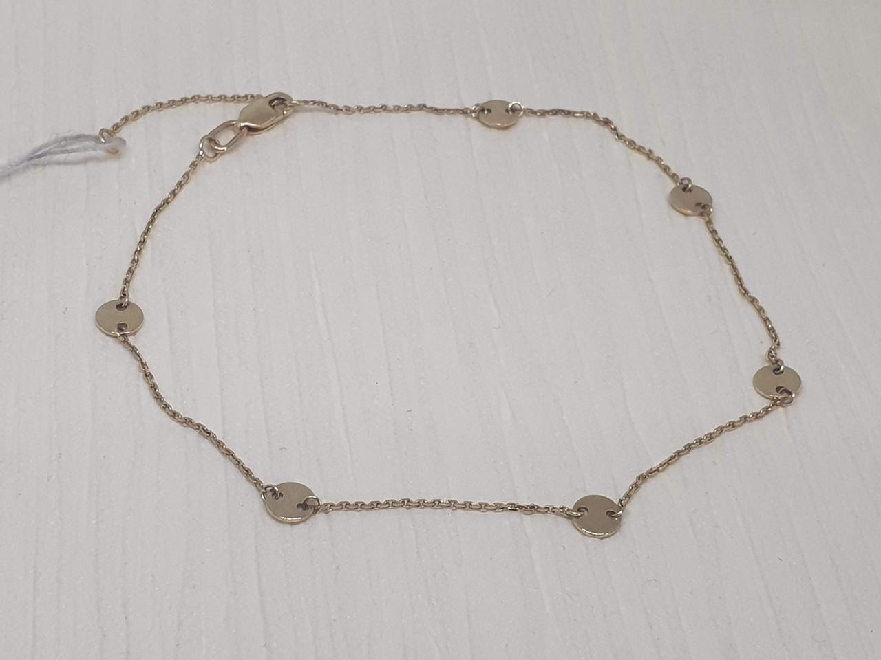 Золотий браслет на ногу. 322788ж 23