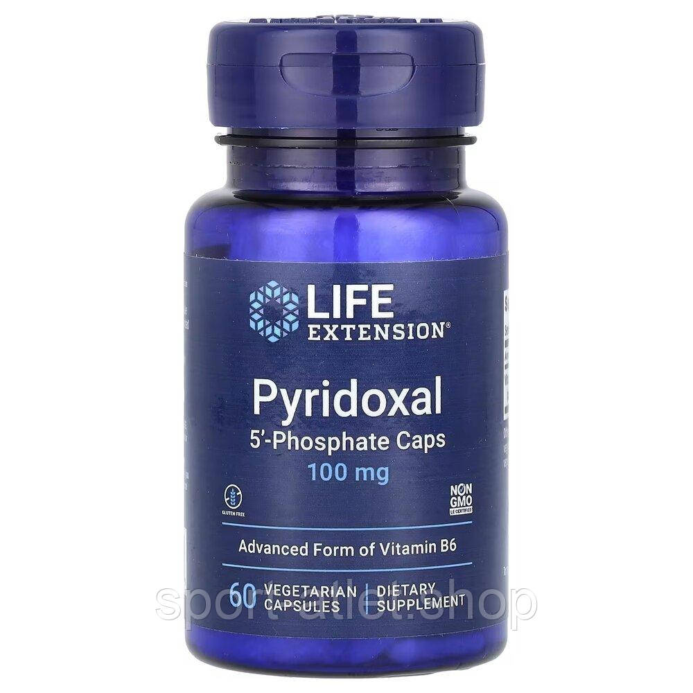 Вітаміни та мінерали Life Extension Pyridoxal 5'-Phosphate 100 mg, 60 вегакапсул