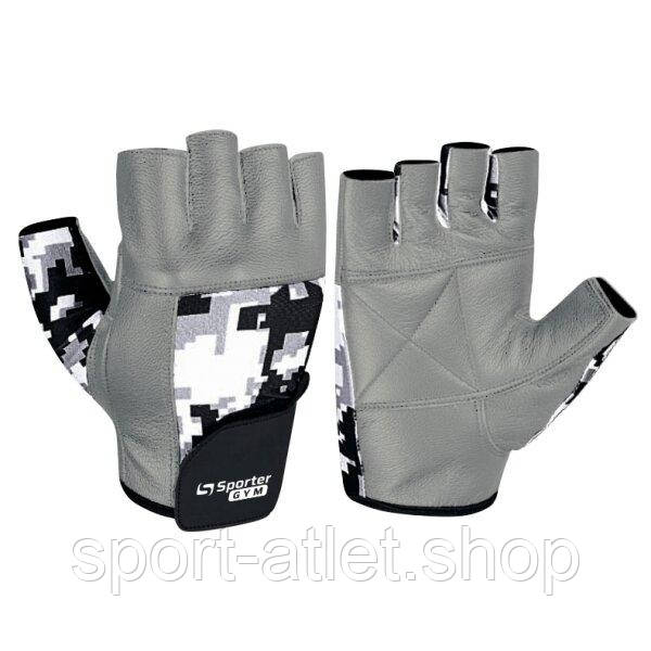 Рукавички для фітнесу Sporter MFG-227.7B, Grey/Como - L, фото 1