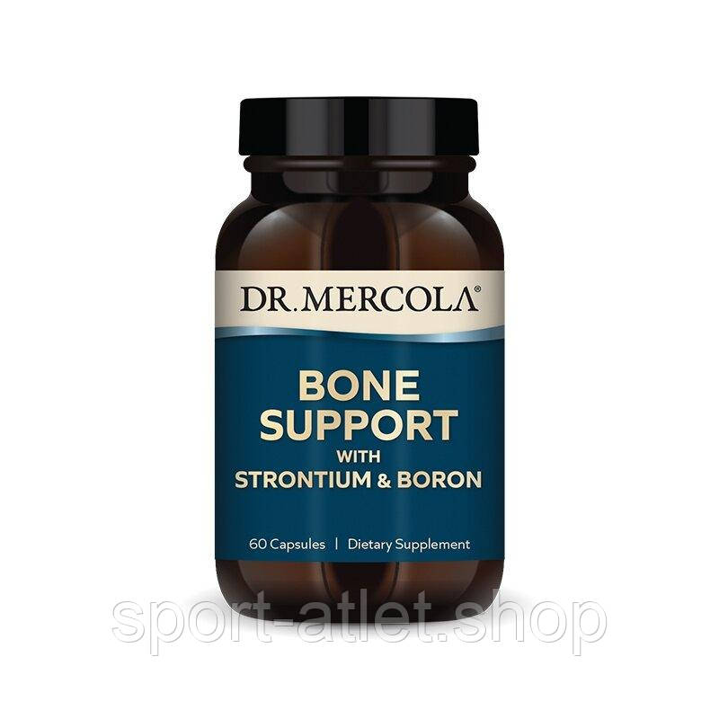 Комплексний препарат Dr. Mercola Bone Support with Strontium & Boron, 60 капсул для підтримки здоров'я кісток і суглобів, фото 1