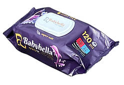 Вологі серветки Babybella 120шт Super soft