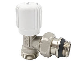 Радіаторний вентиль кутовий Valogin 1/2"х 3/4" ручного регулювання євроконус VG-601211 1/12 шт