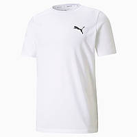Футболка спортивна чоловіча Puma Active Small Logo 586725 02 (біла, поліестер, тренувальна, бренд пума)