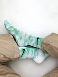 Набір у коробці 7 пар високі чоловічі шкарпетки Nike/найк — Tie-Dye кольорові Подарунковий тай дай, фото 3