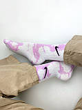 Потужний жіночій набір у коробці 7 пар високі шкарпетки Nike — Tie-Dye кольорові Подарунковий тай дай, фото 5