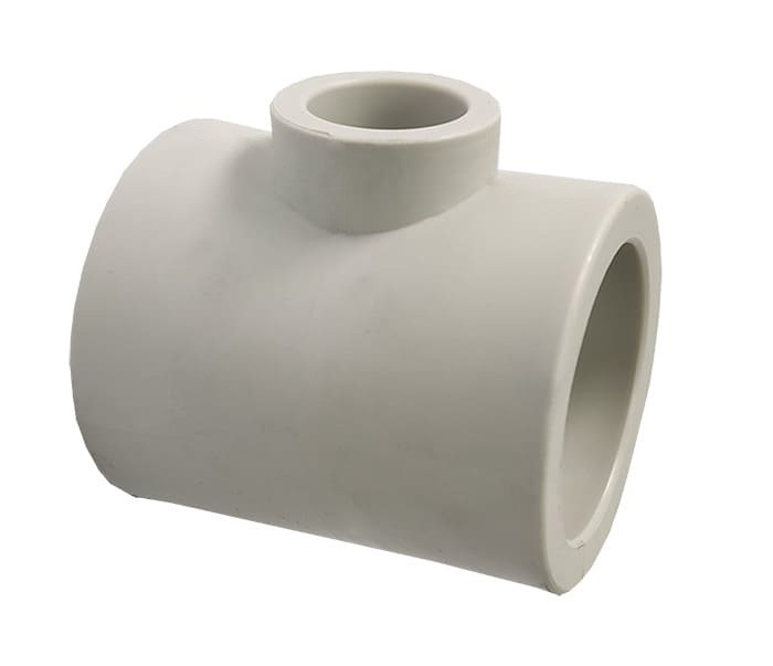 Трійник PPR редукційний 63 х 20 х 63 Tebo сірий 4/48, фото 1