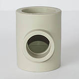 Трійник PPR редукційний 63 х 20 х 63 Tebo сірий 4/48, фото 3