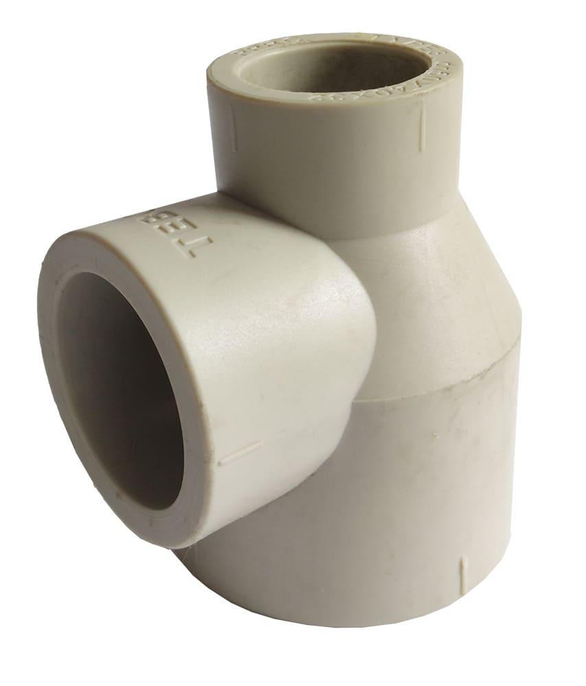 Трійник PPR редукційний 50 х 40 х 32 Tebo сірий 6/60, фото 1