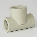 Трійник PPR редукційний 40 х 50 х 40 Tebo сірий 5/50, фото 2