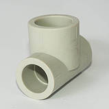 Трійник PPR редукційний 40 х 50 х 40 Tebo сірий 5/50, фото 3