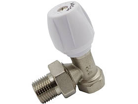 Кран радіаторний 1/2" кутовий подача ASСO 1/50
