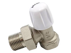 Кран радіаторний 1/2" кутовий зворотній  ASСO 1/70