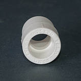 Муфта PPR перехідна 32 В х 20 З Tebo біла 50/600, фото 4