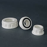 Муфта PPR розбірна Ø20 Tebo біла 30/300, фото 5