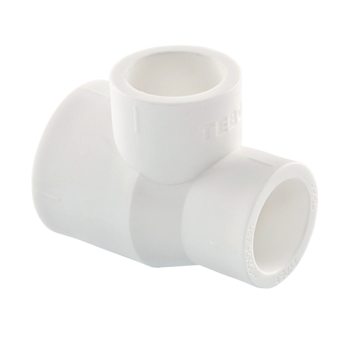 Трійник PPR редукційний 50 х 40 х 40 Tebo білий 5/50, фото 1