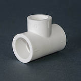 Трійник PPR з'єднувальний Ø75 Tebo білий 2/16, фото 2