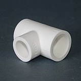 Трійник PPR з'єднувальний Ø75 Tebo білий 2/16, фото 3