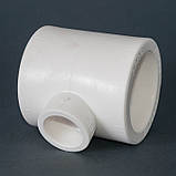 Трійник PPR редукційний 63 х 20 х 63 Tebo білий 4/48, фото 4