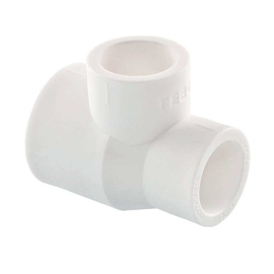 Трійник PPR редукційний 32 х 25 х 20 Tebo білий 20/200, фото 1