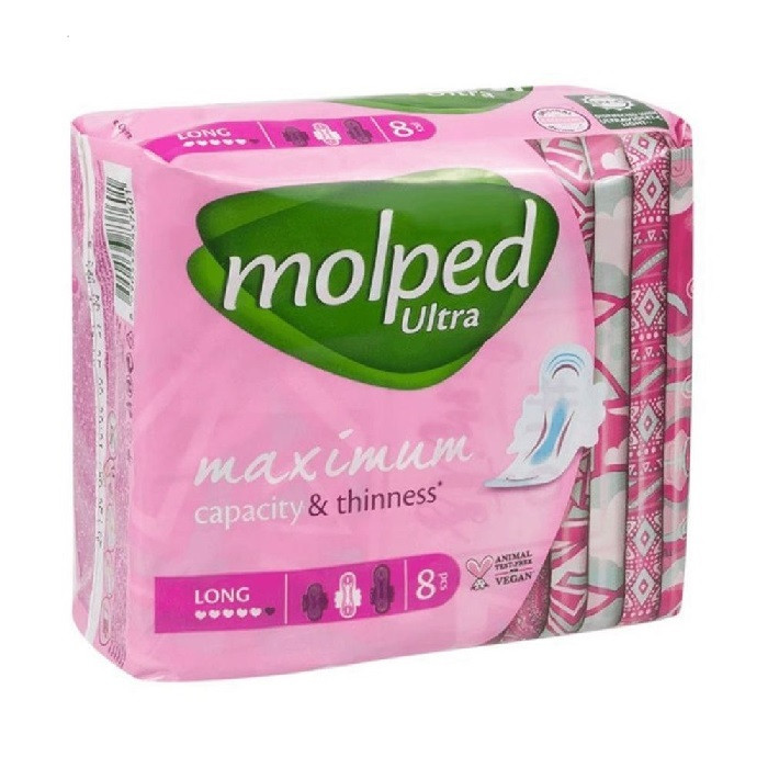 Гігієнічні прокладки Molped Ultra long 5 крапель 8 шт, фото 1