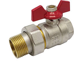 Кран-американка прямий 3/4" ЗВ ЛАТУНЬ 10/60