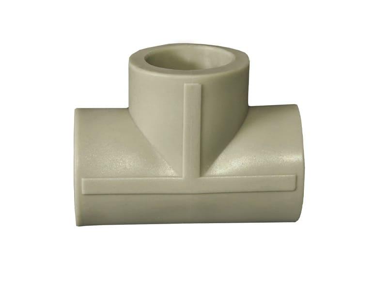 Трійник PPR Ø50 сірий колір ASCO® 4/40шт, фото 1