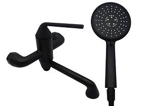 Змішувач для ванни латунь AIM чорний матовий DG13630 (matte black)