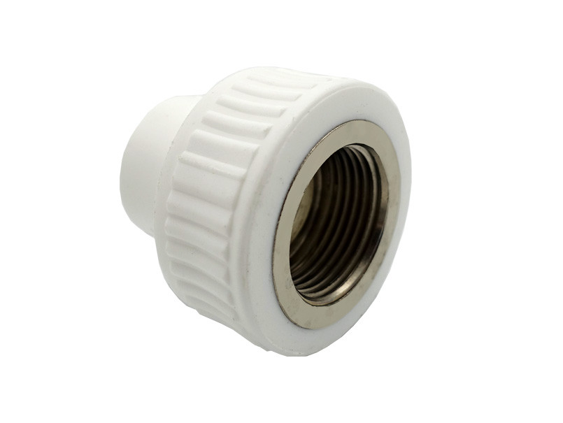 Муфта комбінована з внутрішньою різьбою PPR Ø20x3/4" білий колір ASCO® 25/150шт, фото 1