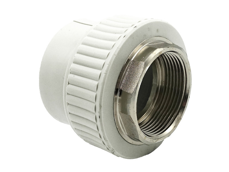 Муфта комбінована з внутрішньою різьбою під ключ PPR Ø40x1.1/4" білий колір ASCO® 5/35шт, фото 1