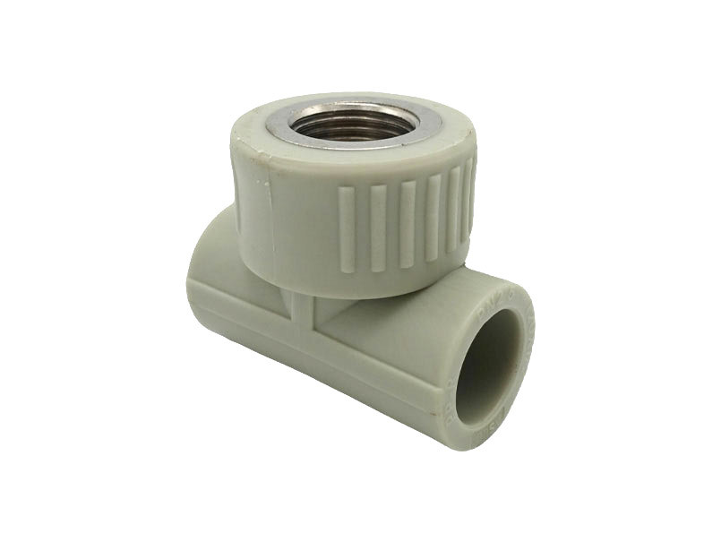 Трійник комбінований з внутрішньою різьбою PPR Ø32x3/4" сірий колір ASCO® 10/60шт, фото 1