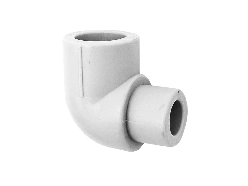 Кутник внутрішній-зовнішній PPR 90° Ø20 білий колір ASCO® 50/400шт, фото 1