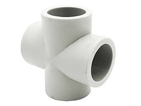 Хрестовина PPR Ø32 білий колір ASCO® 10/100шт