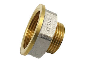 Перехідник 1"*3/4" ВЗ нікель. з проточкою ASCO 1/120