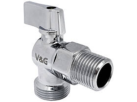 Кран кутовий для сантехприладів Valogin 1/2" х 3/4" VG-501102 1/22 шт