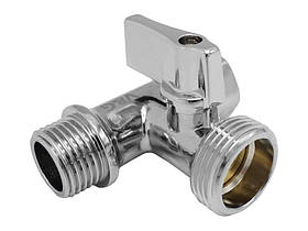 Кран трьохходовий для пральної машини Valogin 1/2" х 3/4" х 1/2" VG-506101 1/16 шт