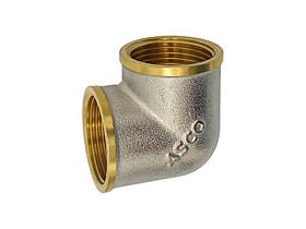 Кутник 1/2" ВВ нікель. з проточкою ASCO 1/150
