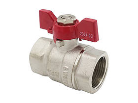 Кран кульовий Valogin Optima 3/4" ВВ червоний метелик VG-102102 1/20 шт