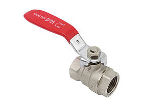 Кран кульовий Valogin Optima 1/2" ВВ червона ручка VG-102201 1/18 шт