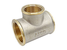 Трійник ASCO 3/4''х1/2''х3/4'' ВВВ нікель редукційний 1/60 шт