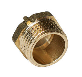 Заглушка 1/2" Зовн. латун., (без покриття),10/500шт