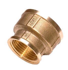 Муфта  3/4"В-1"В латун., (без покриття), 5/130 шт