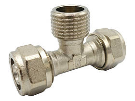 Трійник під обжим ключем 16 х 1/2"З х 16 RSk 1/60
