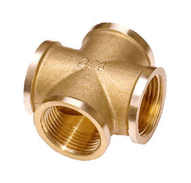 Хрестовина 3/4"ВВВВ латун., (без покриття), 5/150 шт
