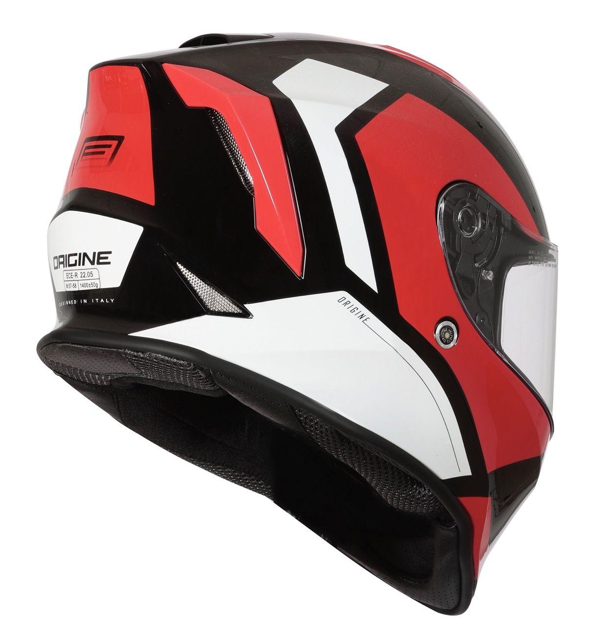 Мотошолом Origine Dinamo Bolt Red / Black Gloss, фото 1